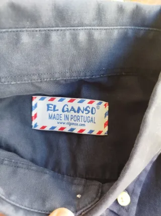 Camisa El Ganso Azul Marino Talla 37