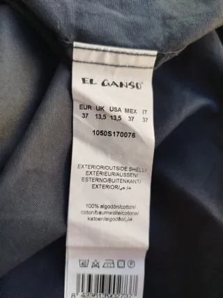 Camisa El Ganso Azul Marino Talla 37