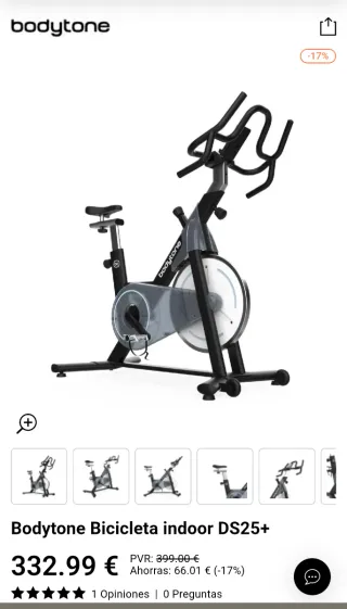 Bici Estática Bodytone Ds25