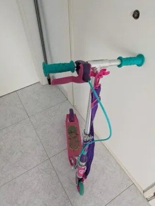 Patinete infantil plegable rosa