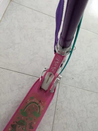 Patinete infantil plegable rosa