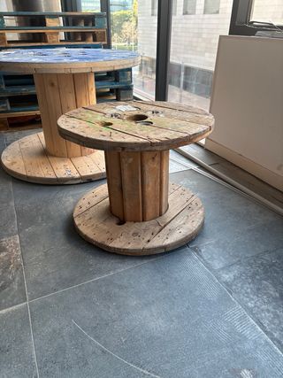 Mesa vintage madera y metal