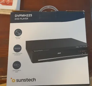 Reproductor DVD Sunstech DVPMH225 Sin mando