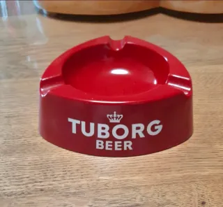Cenicero Tuborg Beer Vintage Rojo