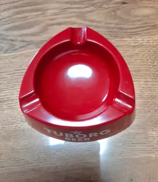 Cenicero Tuborg Beer Vintage Rojo
