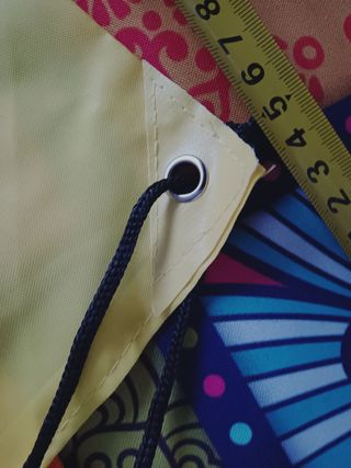 Mochila cuerdas Fanta limón Amarilla