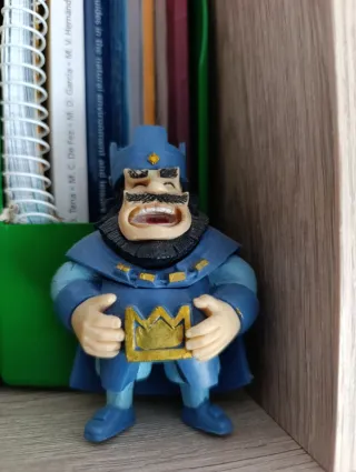 Coleccionable Clash Royale Rey Azul y Arquera
