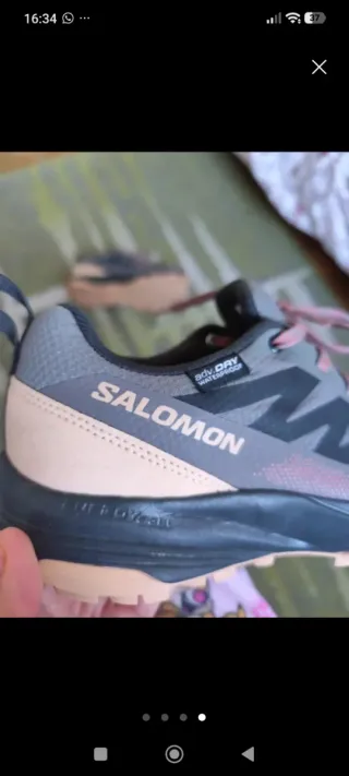 Zapatillas Salomon Saliba Gris/Rosa