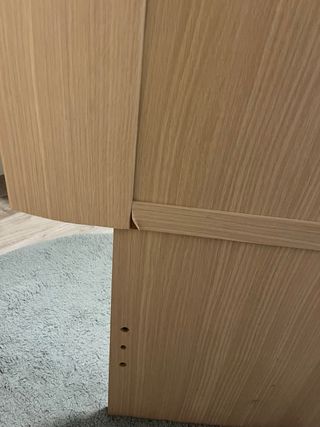 Cabecero y 2 mesillas de madera