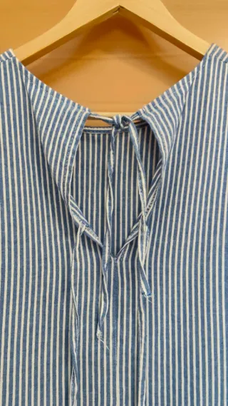 Blusa de lino a rayas