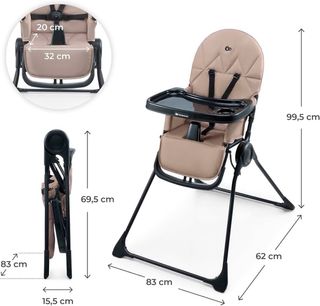 Trona Kinderkraft BINCI plegable y ligera