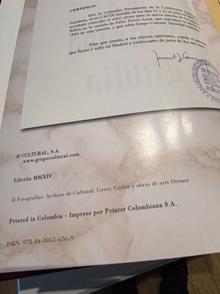 La sagrada. Biblia edición lujo.