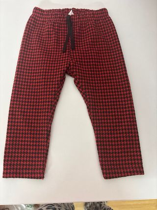 Pantaloni per neonati con stampa a scacchi