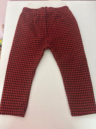 Pantaloni per neonati con stampa a scacchi