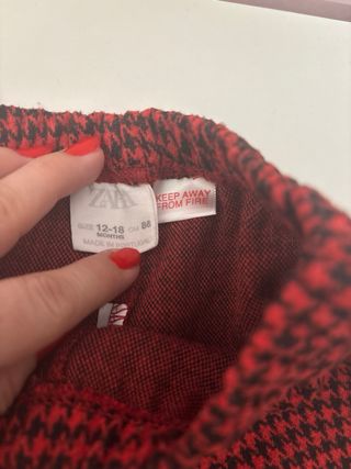 Pantaloni per neonati con stampa a scacchi