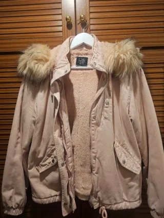 Abrigo Bomber Rosa con Forro