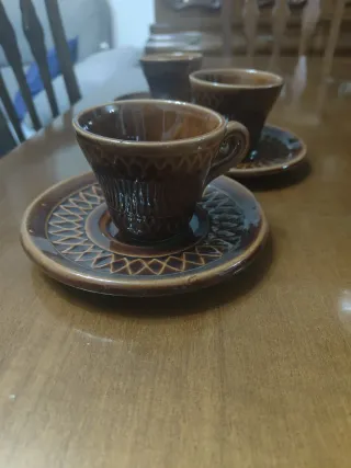 Juego de café de cerámica 9 piezas