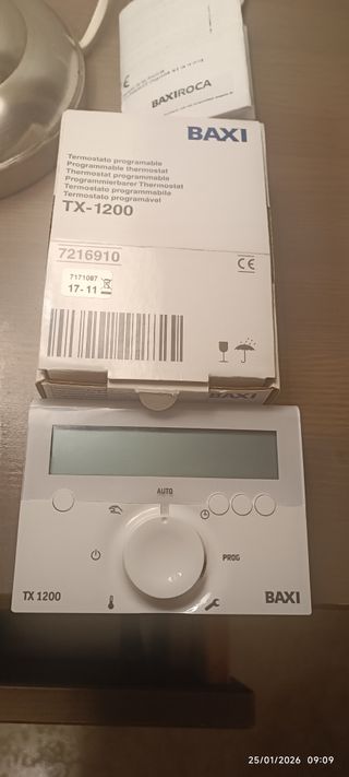 Termostato programable Baxi TX-1200 Nuevo