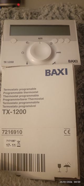 Termostato programable Baxi TX-1200 Nuevo