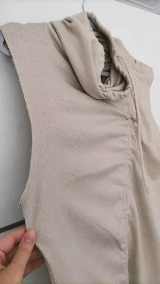 Top largo hombre beige