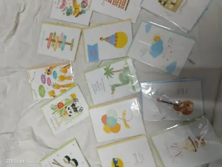 Lotto biglietti auguri vari nuovi