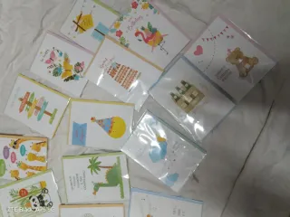 Lotto biglietti auguri vari nuovi