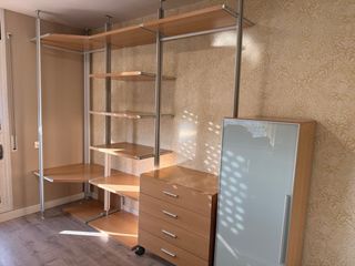 Vestidor modular madera y metal
