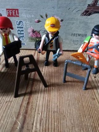 Figuras Playmobil Obreros.