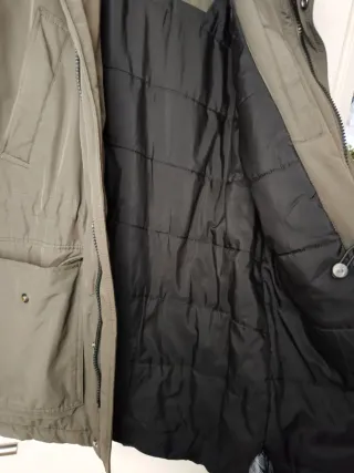 Parka hombre verde caqui talla S