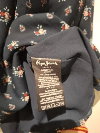 Vestido azul estampado floral