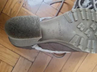 Botines Mujer Beige/Marrón Forro Polar