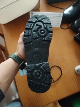 Botas militares negras sarga