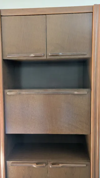 OFERTA Mueble de comedor de madera y cristal