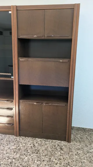 OFERTA Mueble de comedor de madera y cristal