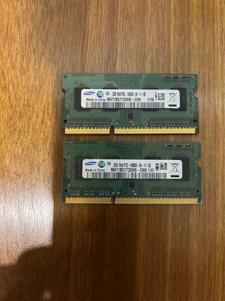2x Samsung 2GB DDR3 RAM PC3-10600S