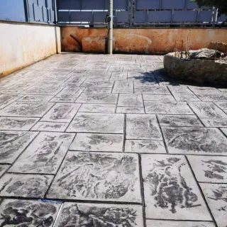 Pavimento de hormigón impreso