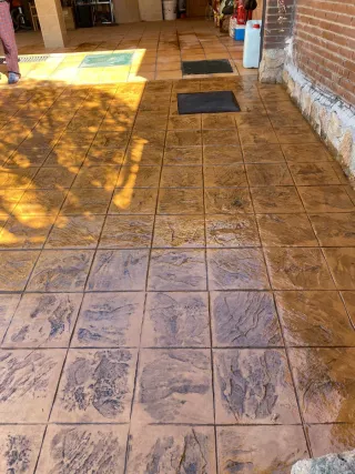 Pavimento de hormigón impreso