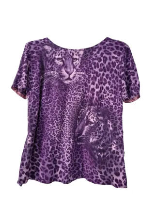 Top fantasia leopardo viola