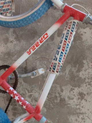 Bicicleta BMX Orbea Vintage Roja y Blanca