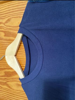 Vestido capas lentejuelas azul