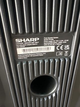 Sharp PS-929 Party Speaker Boombox with Karaoke
