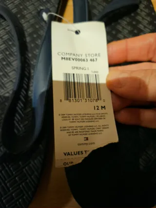 Chanclas Tommy Hilfiger Negras y Azules