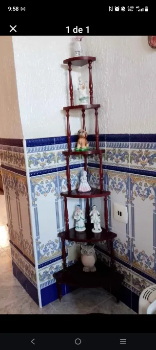 Estantería de esquina vintage son 2