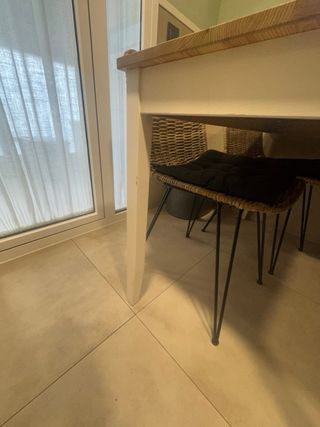 Mesa Comedor Ikea Lernamn Madera Blanca
