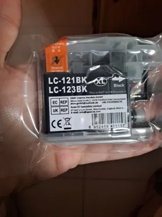 Tinta LC-121BK LC-123BK XL Negra