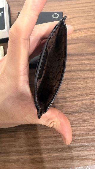 Tarjetero Montblanc Cocodrilo Negro