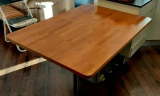 Bancada de madera para mesa de cocina