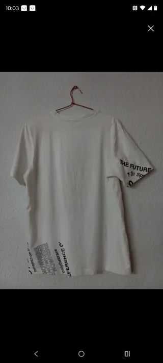 Camiseta Diesel Blanca Estampada.