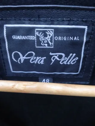 Giacca uomo vera pelle vintage taglia 48