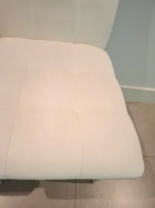 Juego de 4 sillas de salón blancas